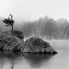 Black And White Sylvan Lake Paint By Numbers