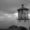 Black And White Waimanalo Lighthouse Paint By Numbers