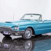 Blue Ford Tbird Paint By Numbers