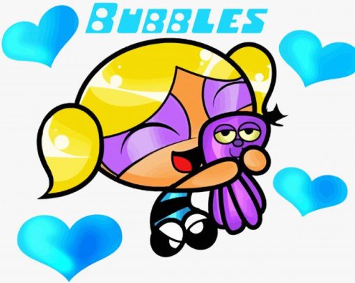 Bubbles Powerpuff Hero Paint By Numbers