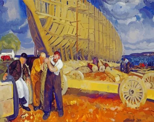 Builders Of Ships By George Bellows Paint By Numbers