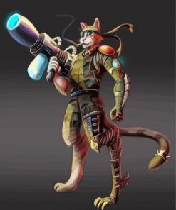 Cat Soldier Paint By Numbers