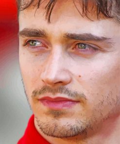 Close Up Charles Leclerc Paint By Numbers