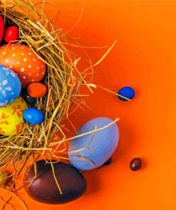 Colorful Easter Eggs Paint By Numbers