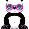 Cool Panda With Glasses Illustration Paint By Numbers