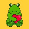 Cute Heart Frog Paint By Numbers