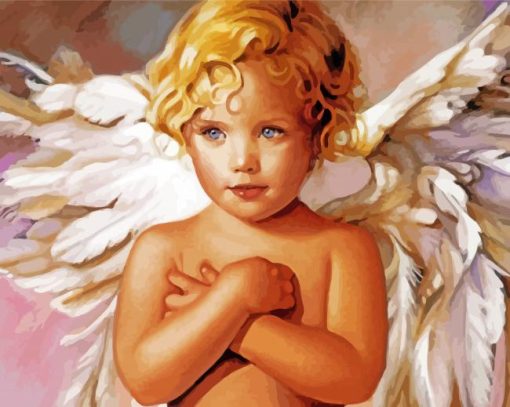 Cute Boy Angel Paint By Numbers