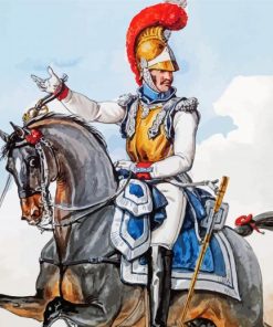 French Napoleonic Soldier Paint By Numbers