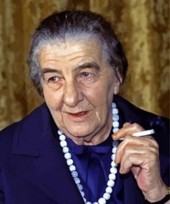 Golda Meir Prime Minister Paint By Numbers