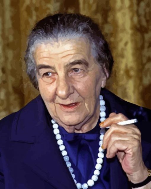 Golda Meir Prime Minister Paint By Numbers