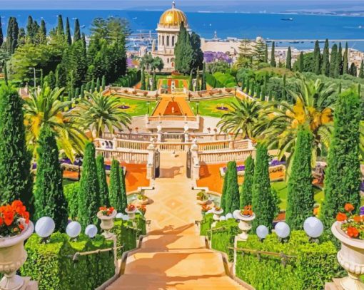 Haifa Garden Paint By Numbers