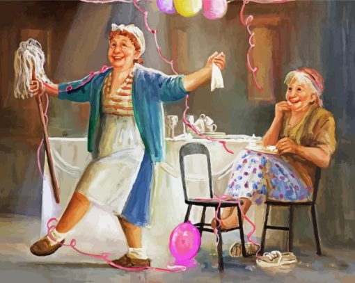 Happy Sisters Dianne Dengel Paint By Numbers