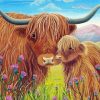 Highland Cows Art Paint By Numbers