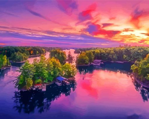 Island Ontario Landscape Paint By Numbers
