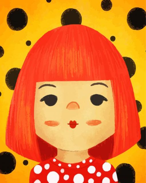 Japanese Yayoi Kusama Art Paint By Numbers