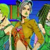 Jojo Stone Ocean Characters Paint By Numbers