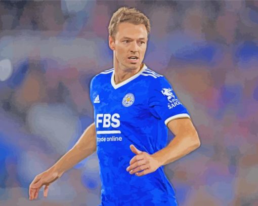 Jonny Evans Leicester City Player Paint By Numbers