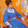 Lady In Blue Tom Roberts Paint By Numbers