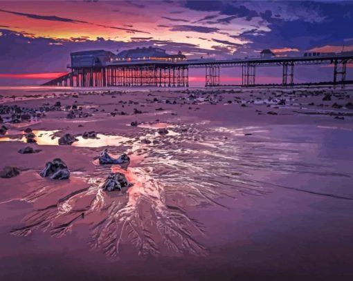 Low Tide Cromer Beach Paint By Numbers