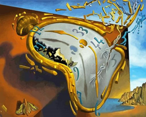 Melting Clock Salvador dali Paint By Numbers