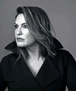 Monochrome Mariska Hargitay Paint By Numbers