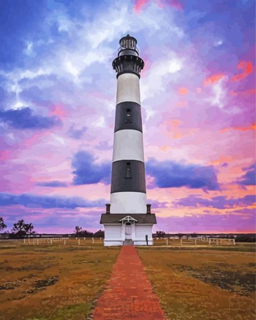 Nags Head Lighthouse Paint By Numbers