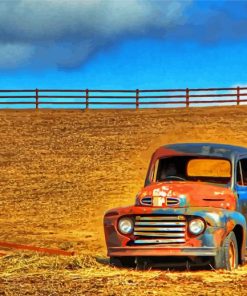 Old Farm Truck Paint By Numbers