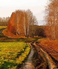 Old Country Road Paint By Numbers