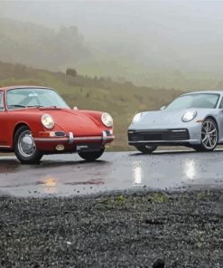 Porsche Cars Paint By Numbers