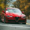 Red Alfa Romeo Giulia Paint By Numbers