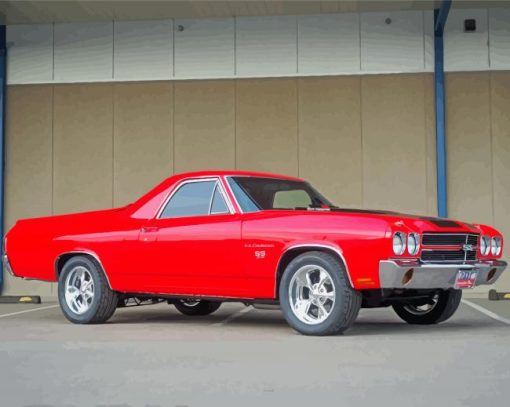 Red Elcamino Paint By Numbers