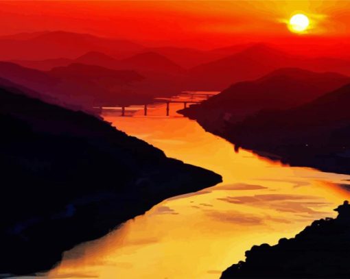 River Evening Paint By Numbers