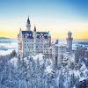 Snowy German Castle Paint By Numbers