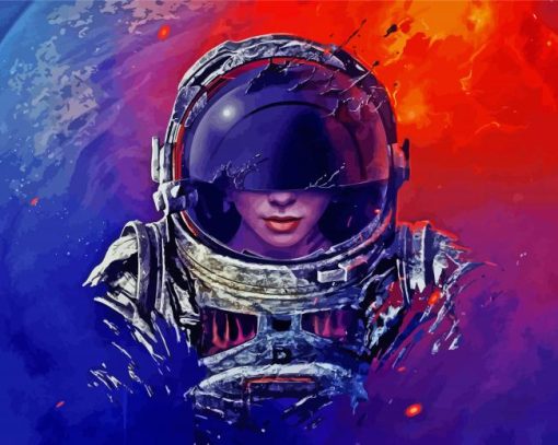 Space Universe Girl Paint By Numbers