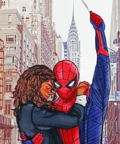 Tom Holland And Zendaya Art Paint By Numbers