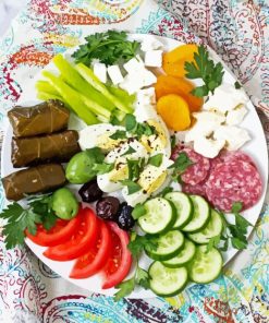 Vegetable Turkish Breakfast Paint By Numbers