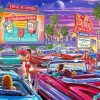 Vintage Drive In Movie Paint By Numbers