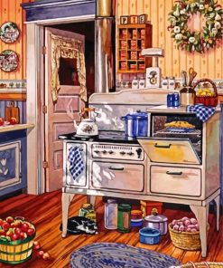 Vintage Kitchen Paint By Numbers