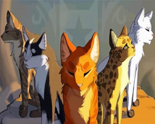 Warrior Cats The Five Giants Paint By Numbers