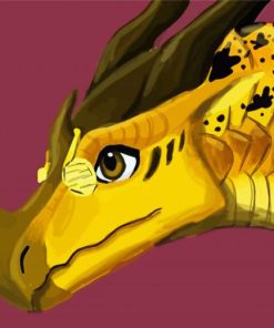 Yellow Wings Of Fire Paint By Numbers