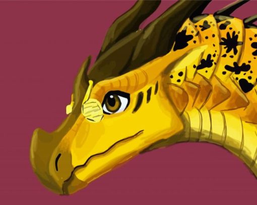 Yellow Wings Of Fire Paint By Numbers