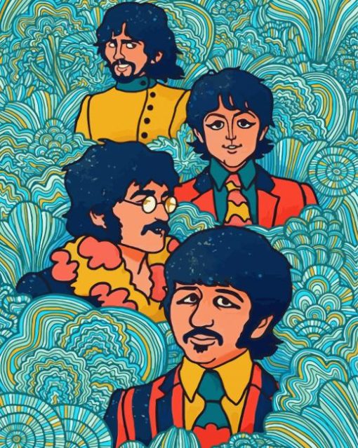 Yellow Submarine Paint By Numbers