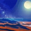 Aesthetic Moon Desert Paint By Numbers