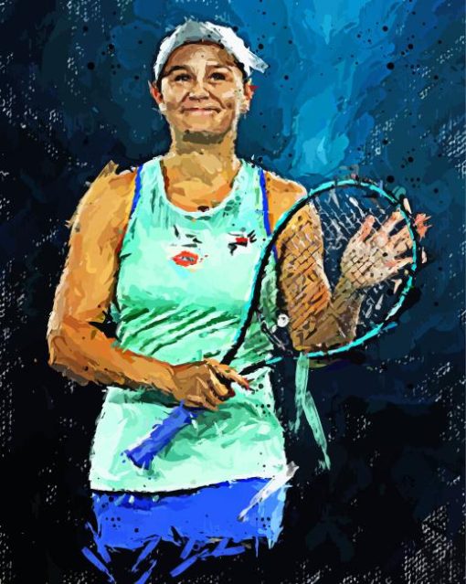 Ashleigh Barty Art Paint By Numbers