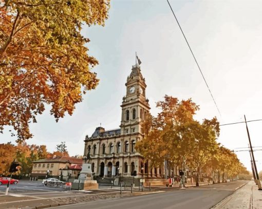 Bendigo Victoria Australia Paint By Numbers