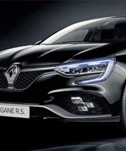 Black Renault Megane Car Paint By Numbers