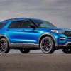 Blue Ford Explorer Paint By Numbers