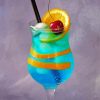 Blue Lady Cocktail With Fruits Paint By Numbers