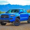 Blue Toyota Tacoma Truck Paint By Numbers