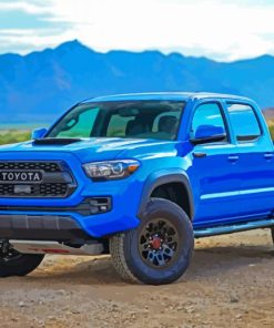 Blue Toyota Tacoma Truck Paint By Numbers